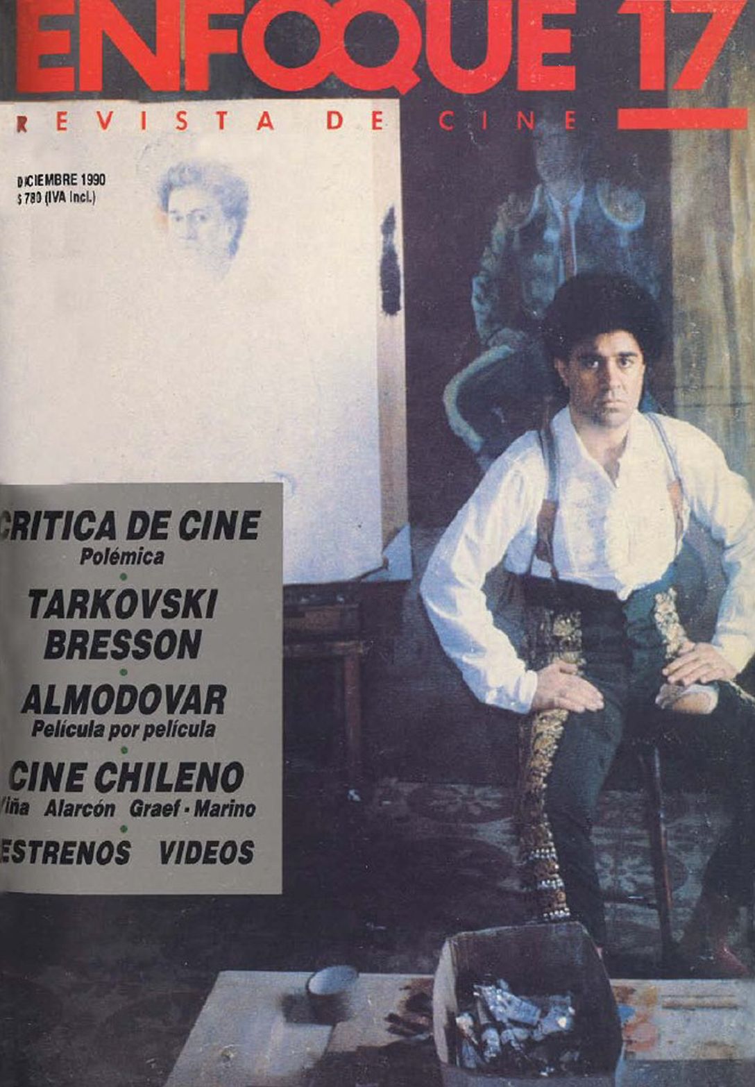 ENFOQUE (REVISTA DE CINE) magazine side cover Issue 17  December 1990