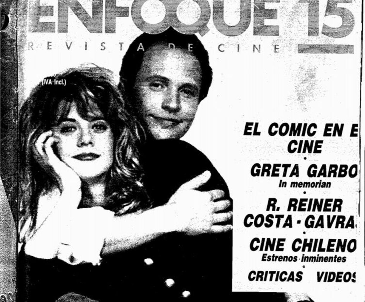 ENFOQUE (REVISTA DE CINE) magazine side cover Issue 15   1990