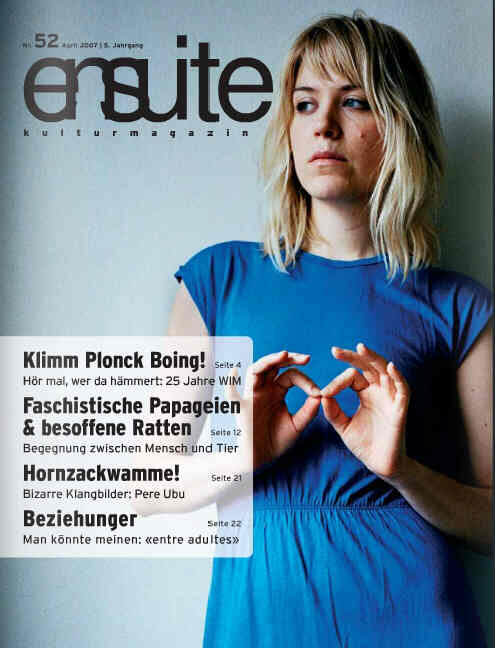 ENSUITE magazine side cover Issue 52 April 2007
