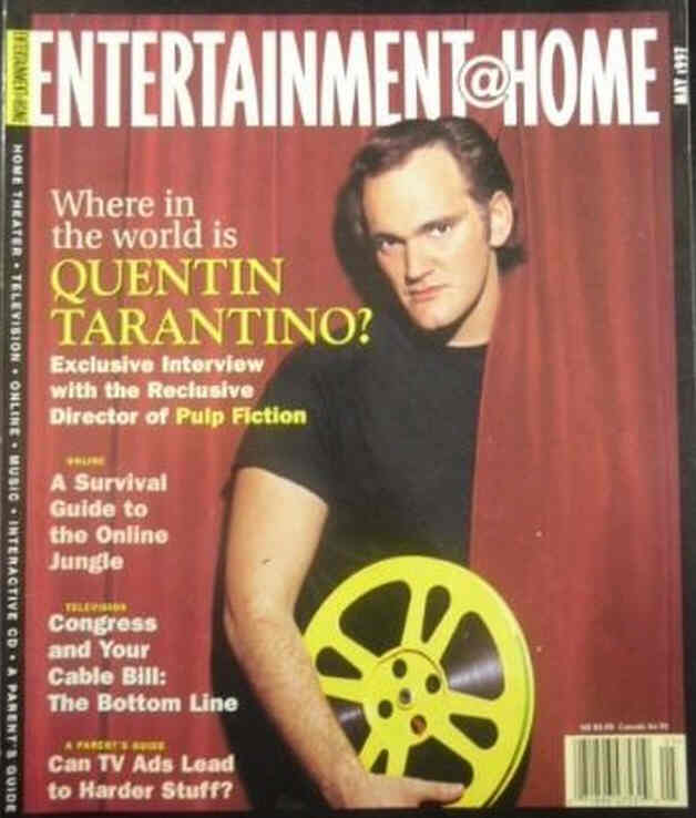 ENTERTAINMENT AT HOME magazine side cover May 1997