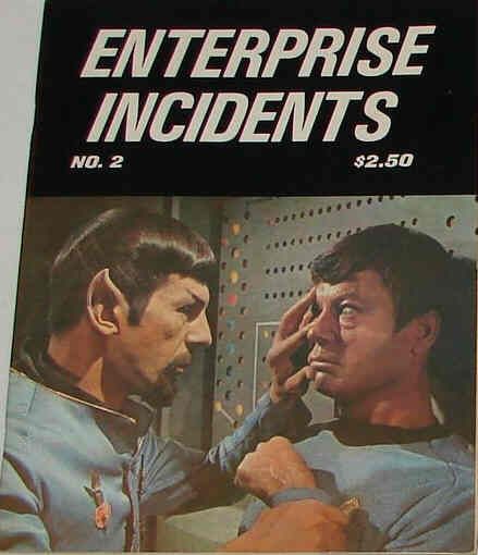 ENTERPRISE INCIDENTS/SF MOVIE LAND magazine side cover Issue 2 July 1976