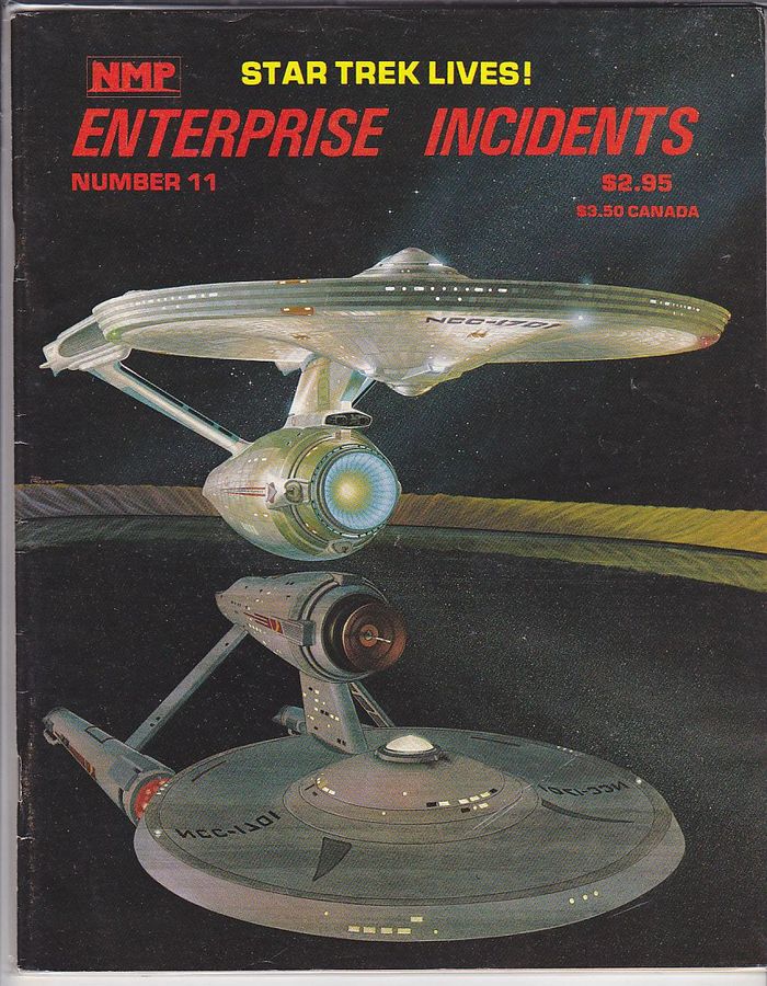 ENTERPRISE INCIDENTS/SF MOVIE LAND magazine side cover Issue 11  1982