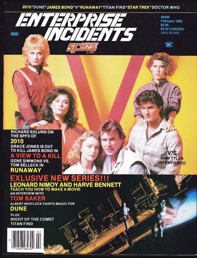 ENTERPRISE INCIDENTS/SF MOVIE LAND magazine side cover Issue 26 February 1985