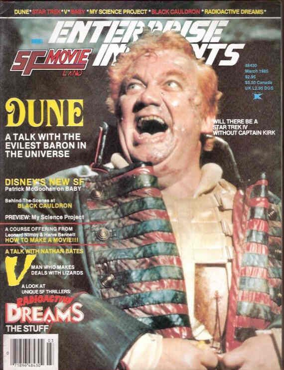 ENTERPRISE INCIDENTS/SF MOVIE LAND magazine side cover Issue 27 March 1985