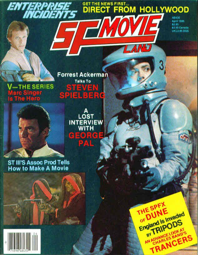 ENTERPRISE INCIDENTS/SF MOVIE LAND magazine side cover Issue 28 April 1985