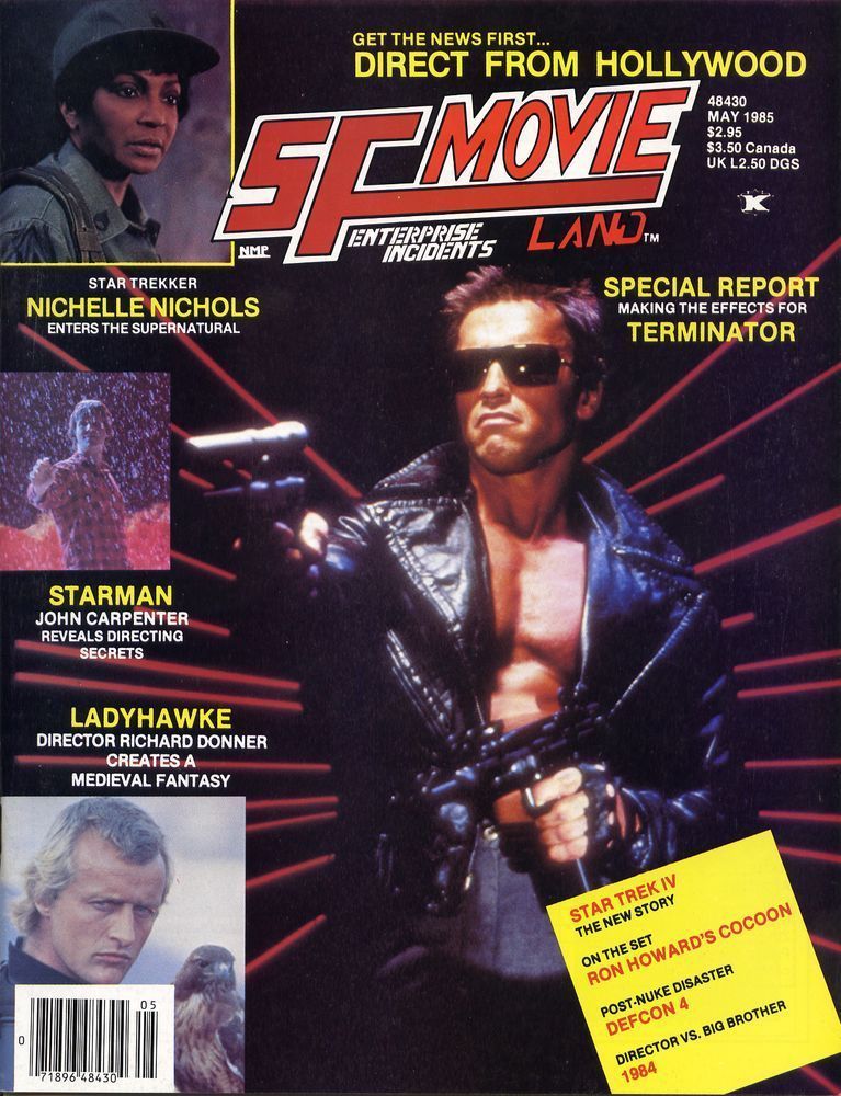 ENTERPRISE INCIDENTS/SF MOVIE LAND magazine side cover Issue 29 May 1985