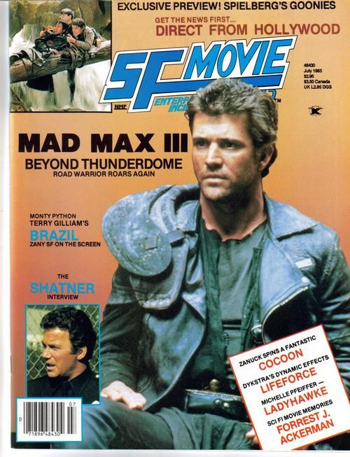ENTERPRISE INCIDENTS/SF MOVIE LAND magazine side cover Issue 31 July 1985