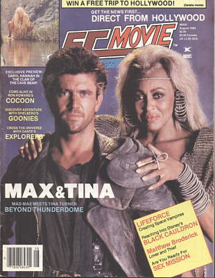 ENTERPRISE INCIDENTS/SF MOVIE LAND magazine side cover Issue 32 August 1985