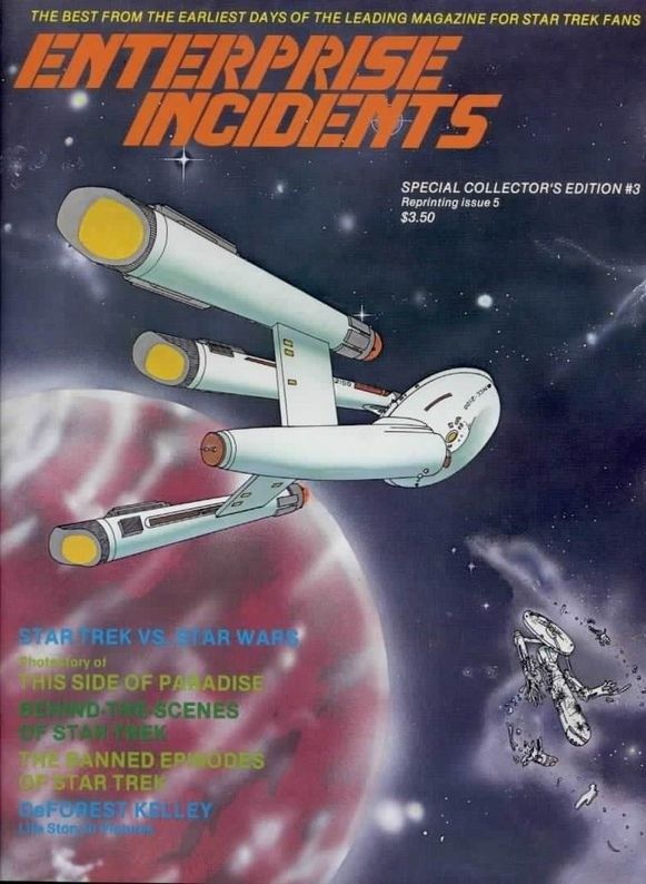 ENTERPRISE INCIDENTS/SF MOVIE LAND magazine side cover  Special # 3 April 1984