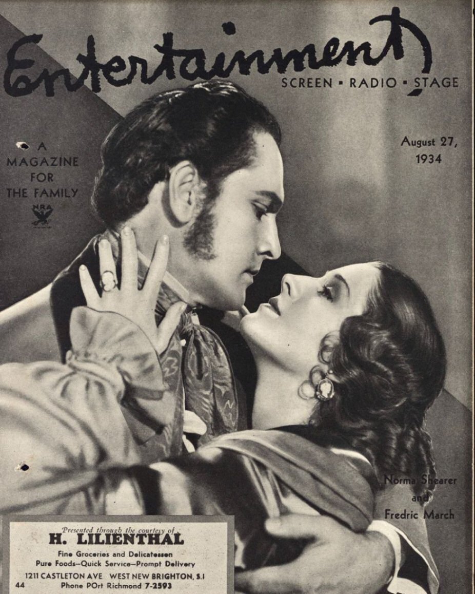 ENTERTAINMENT (30s) magazine side cover 27 August 1934