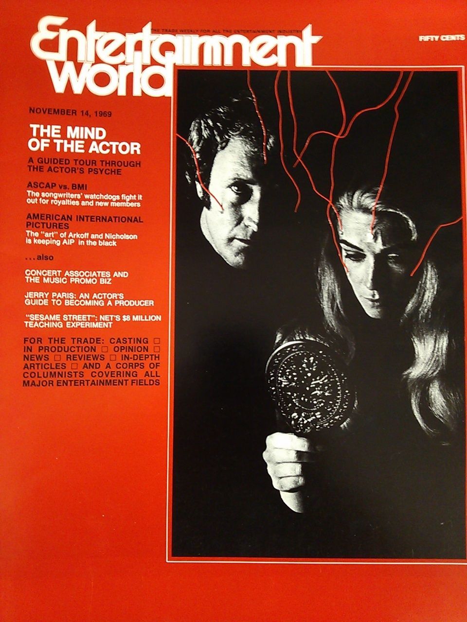 ENTERTAINMENT WORLD magazine side cover  Vol 1 # 6 14 November 1969