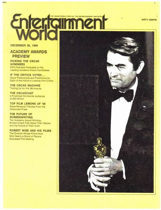 ENTERTAINMENT WORLD magazine side cover 30 December 1969