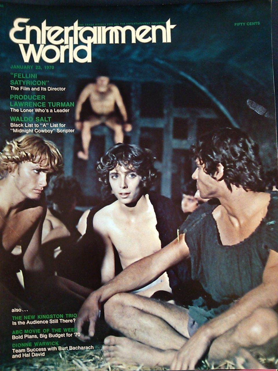 ENTERTAINMENT WORLD magazine side cover  Vol 2 # 3 23 January 1970
