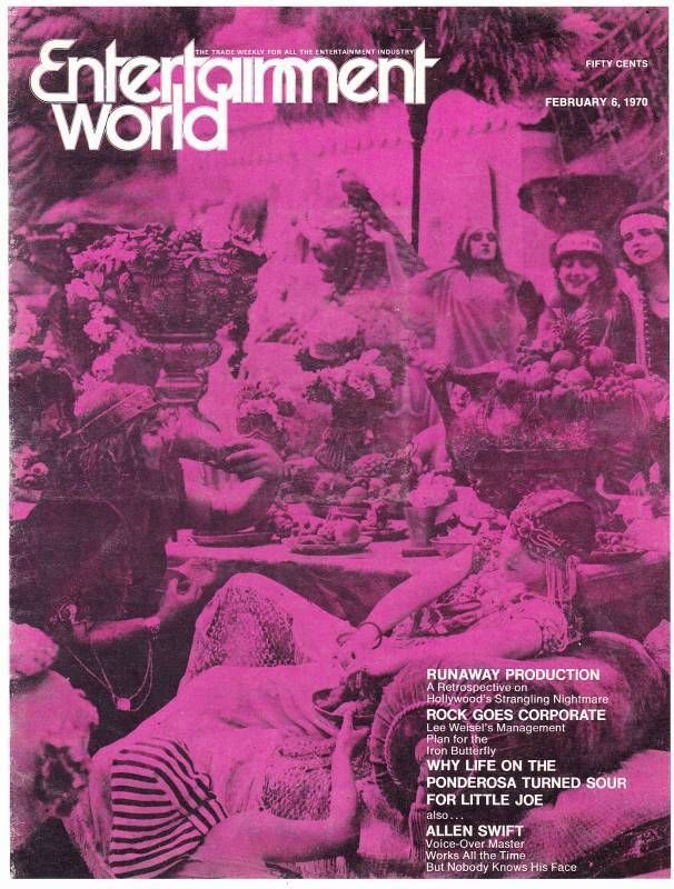 ENTERTAINMENT WORLD magazine side cover  Vol 2 # 5 6 February 1970