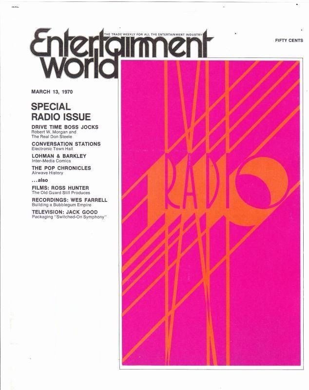 ENTERTAINMENT WORLD magazine side cover  Vol 2 # 10 13 March 1970