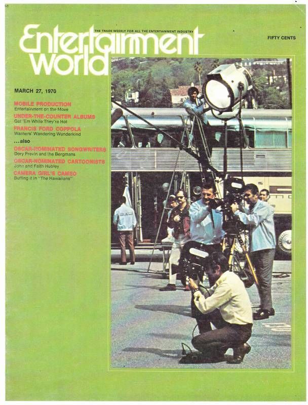 ENTERTAINMENT WORLD magazine side cover  Vol 2 # 12 27 March 1970