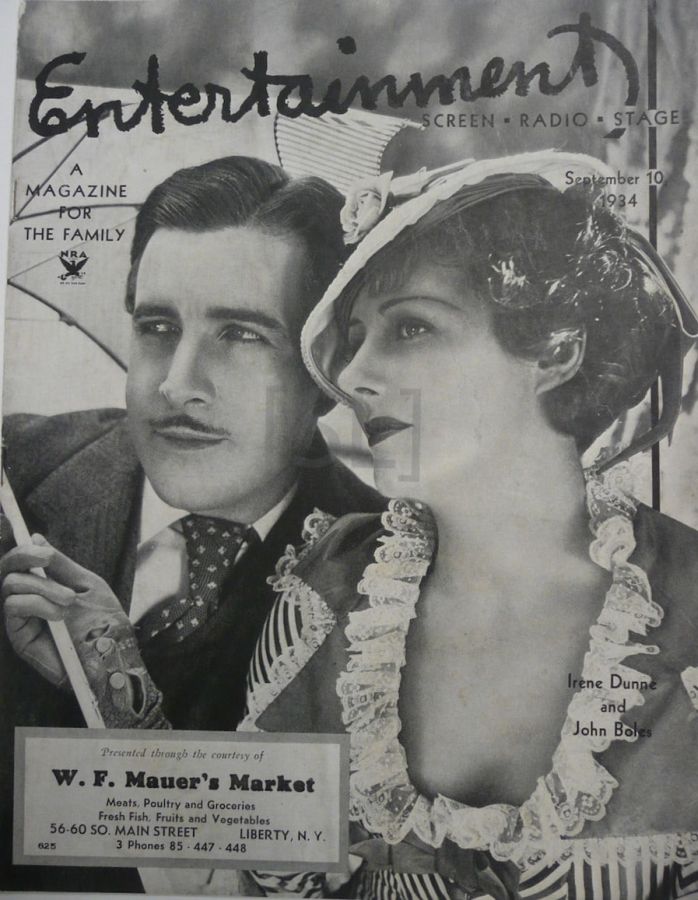 ENTERTAINMENT (30s) magazine side cover 10 September 1932