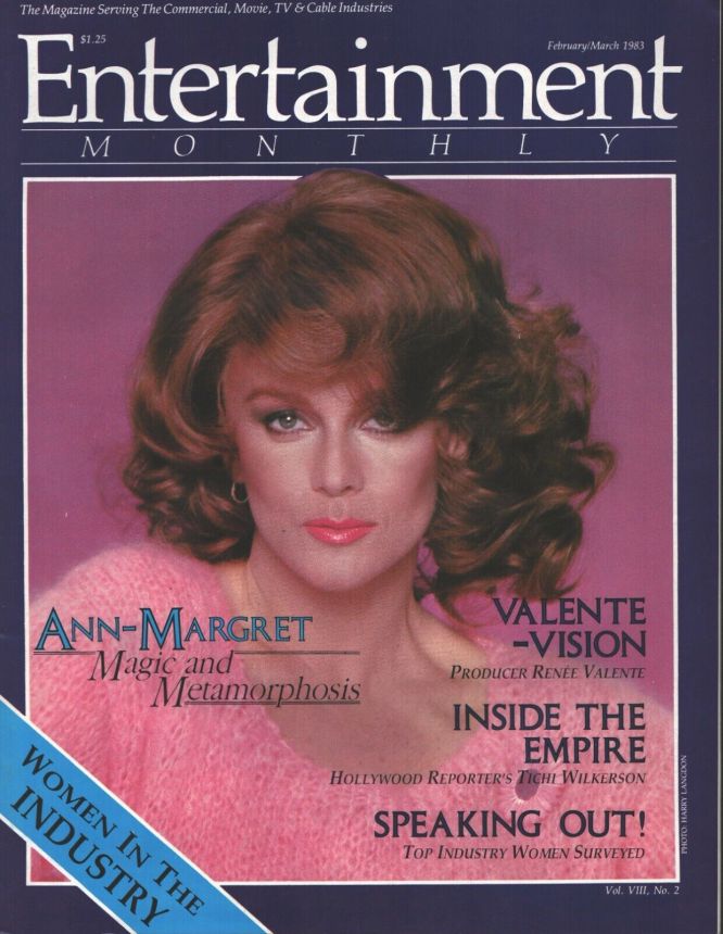 ENTERTAINMENT MONTHLY USA magazine side cover  February/March 1983