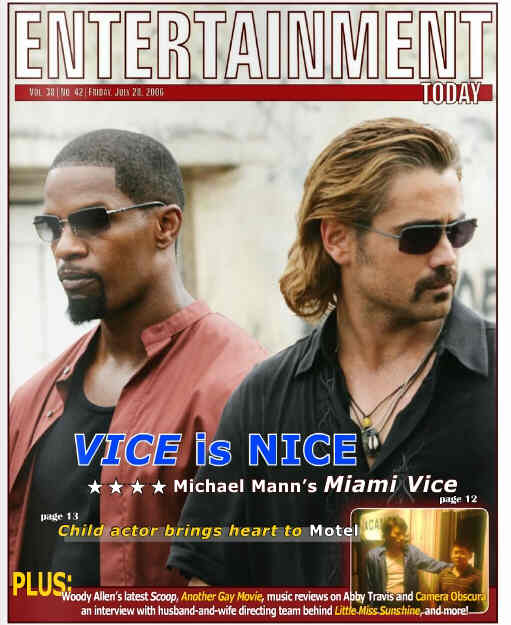 ENTERTAINMENT TODAY magazine side cover 28 July 2006