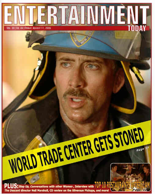 ENTERTAINMENT TODAY magazine side cover 11 August 2006