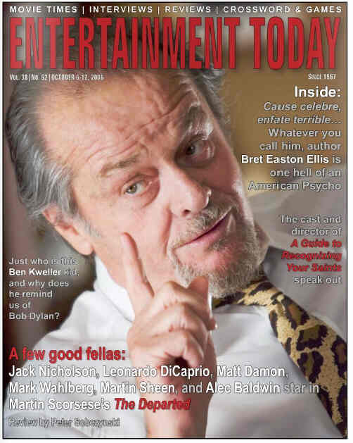 ENTERTAINMENT TODAY magazine side cover 6 October 2006