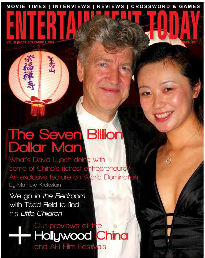 ENTERTAINMENT TODAY magazine side cover 27 October 2006