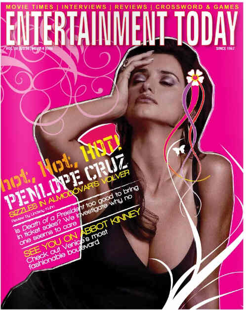 ENTERTAINMENT TODAY magazine side cover 3 November 2006