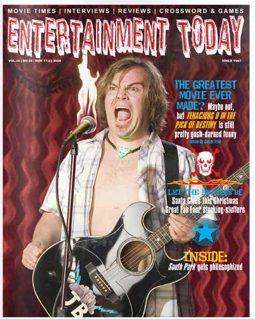 ENTERTAINMENT TODAY magazine side cover 17 November 2006