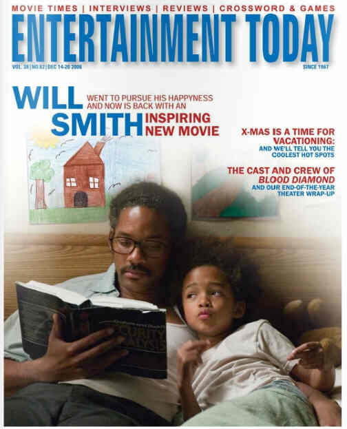 ENTERTAINMENT TODAY magazine side cover 14 December 2006