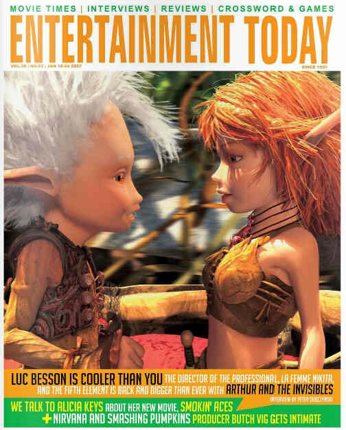 ENTERTAINMENT TODAY magazine side cover 18 January 2007
