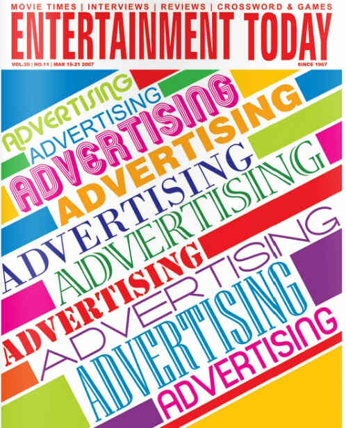 ENTERTAINMENT TODAY magazine side cover 15 March 2007
