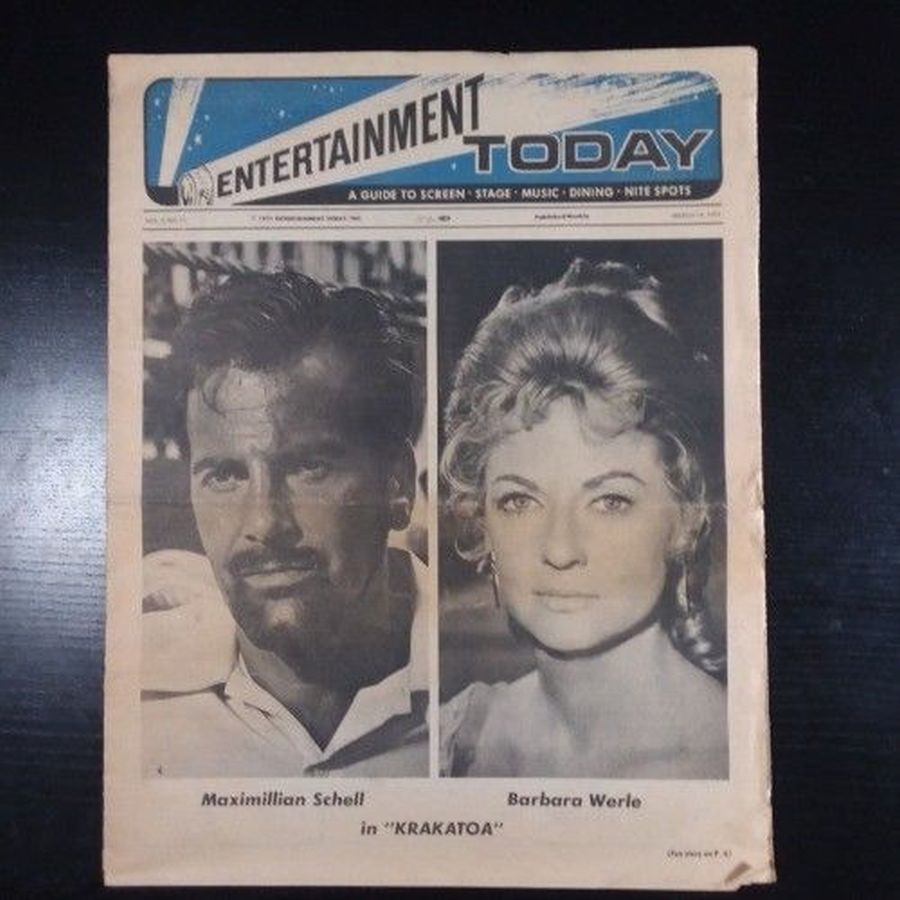 ENTERTAINMENT TODAY magazine side cover 19 March 1971