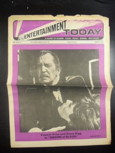 ENTERTAINMENT TODAY magazine side cover 20 April 1973