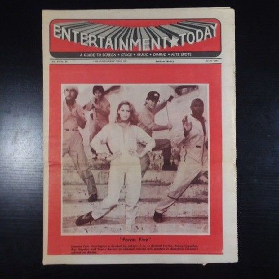 ENTERTAINMENT TODAY magazine side cover 17 July 1981