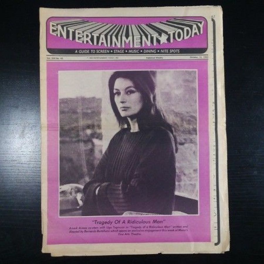 ENTERTAINMENT TODAY magazine side cover 15 October 1982