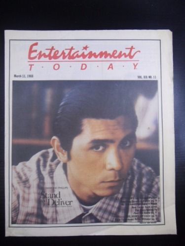ENTERTAINMENT TODAY magazine side cover 11 March 1988