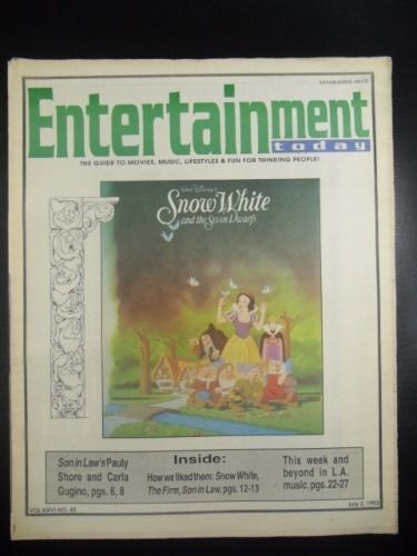 ENTERTAINMENT TODAY magazine side cover 2 July 1993