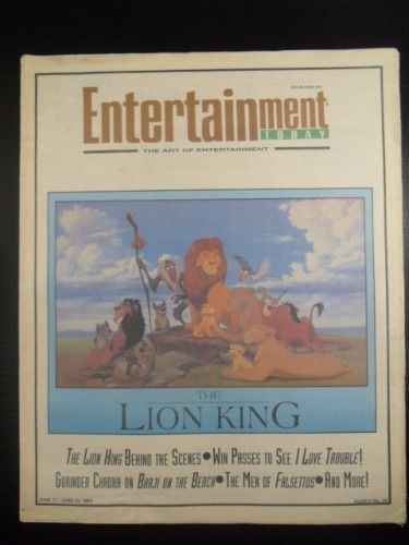 ENTERTAINMENT TODAY magazine side cover 17 June 1994