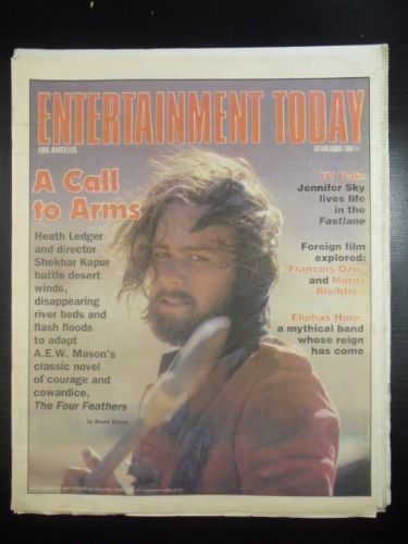 ENTERTAINMENT TODAY magazine side cover 26 September 2002