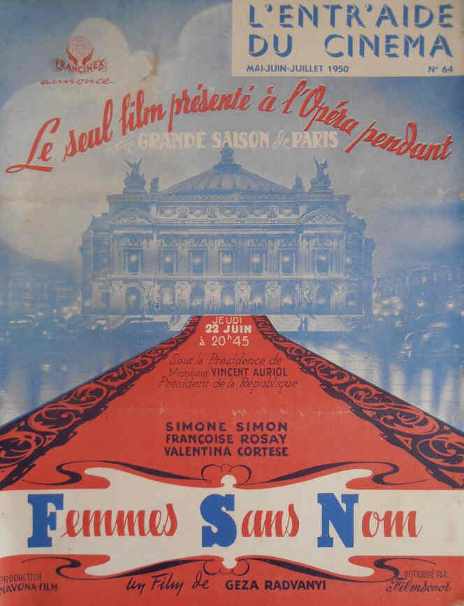 ENTR AIDE DU CINEMA | L magazine side cover Issue 64  May/July 1950