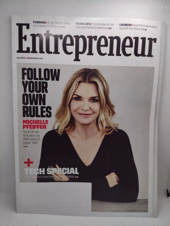 ENTREPRENEUR magazine side cover  June 2019