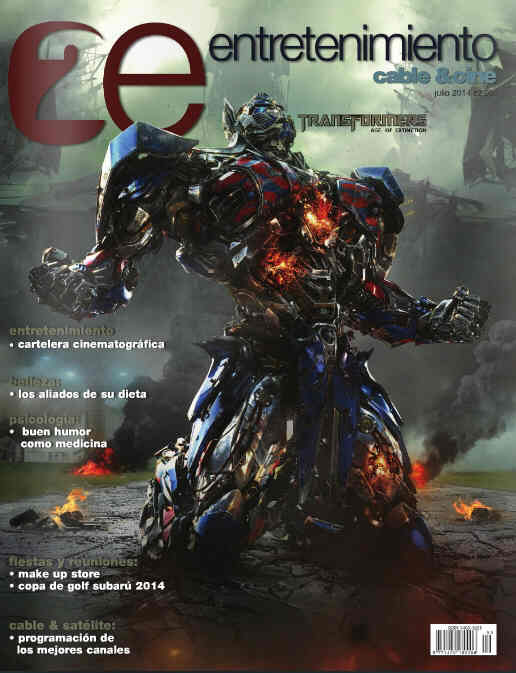 ENTRETENIMIENTO magazine side cover July 2014