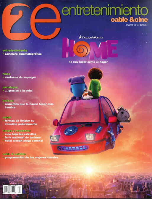 ENTRETENIMIENTO magazine side cover March 2015