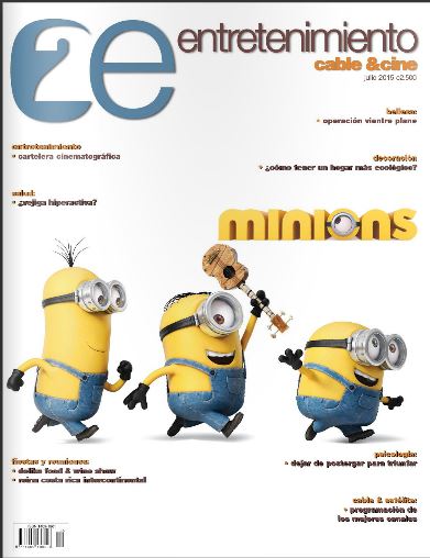 ENTRETENIMIENTO magazine side cover July 2015