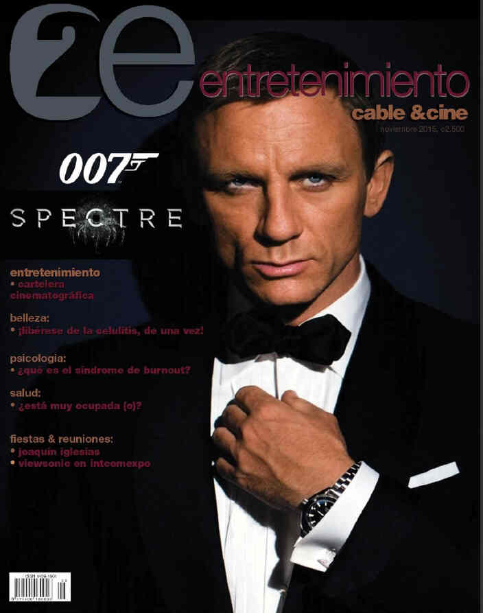 ENTRETENIMIENTO magazine side cover November 2015