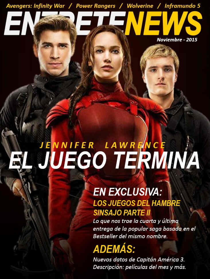ENTRETENEWS CINE magazine side cover November 2015