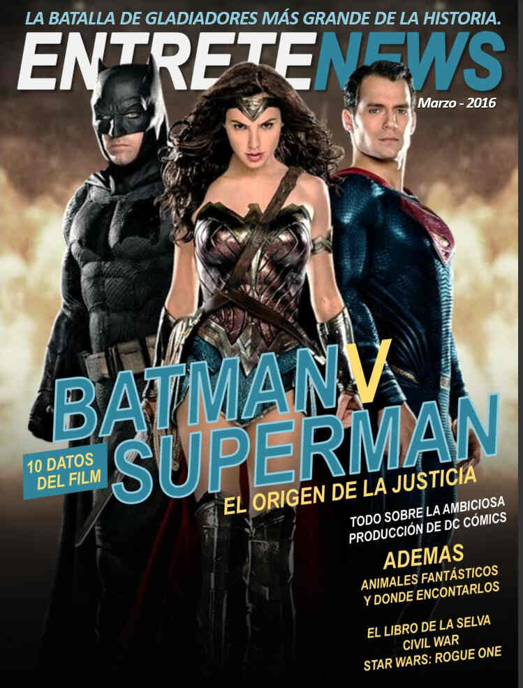 ENTRETENEWS CINE magazine side cover March 2016
