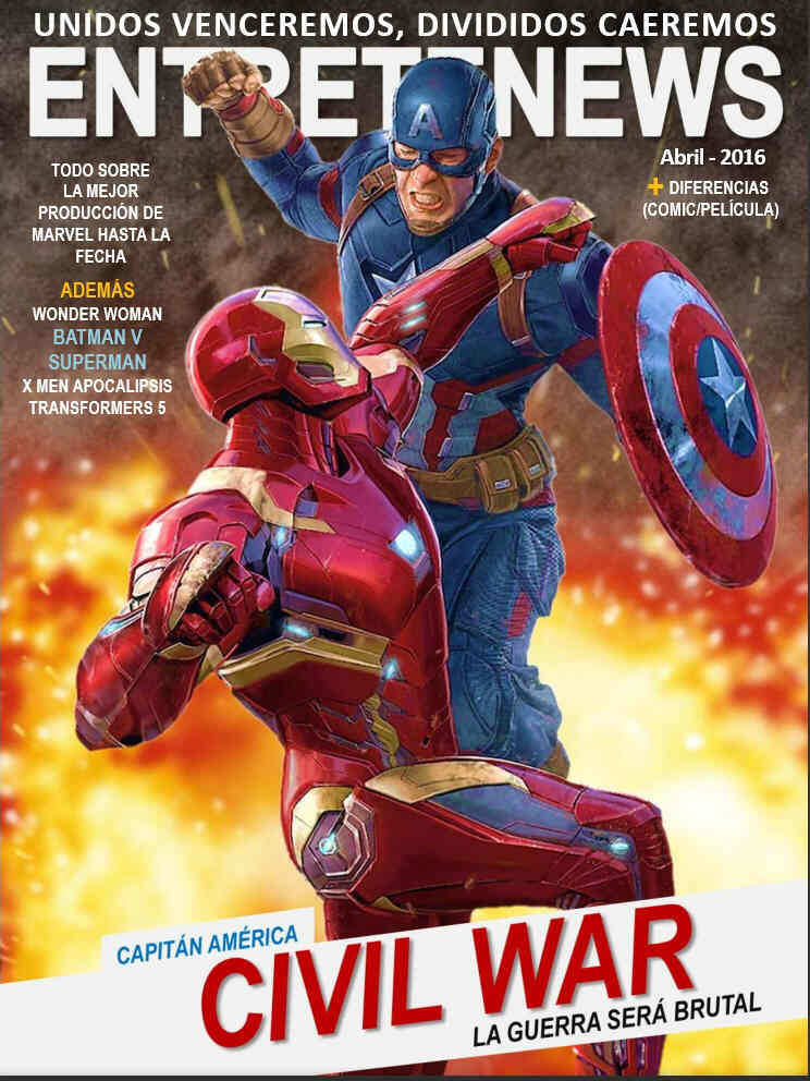 ENTRETENEWS CINE magazine side cover April 2016