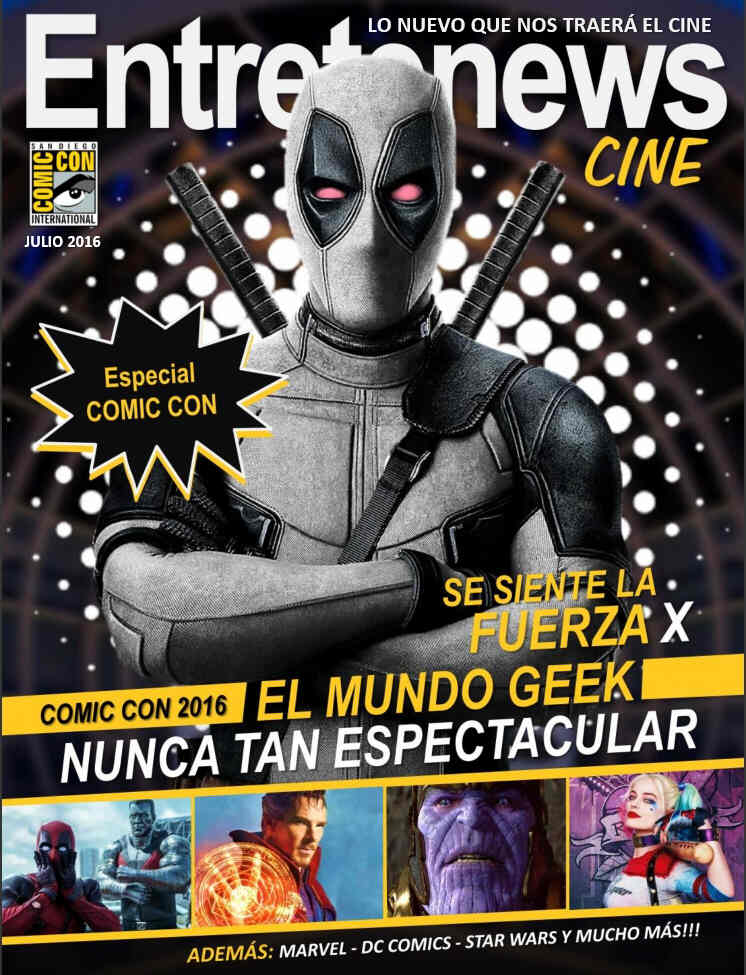 ENTRETENEWS CINE magazine side cover July 2016