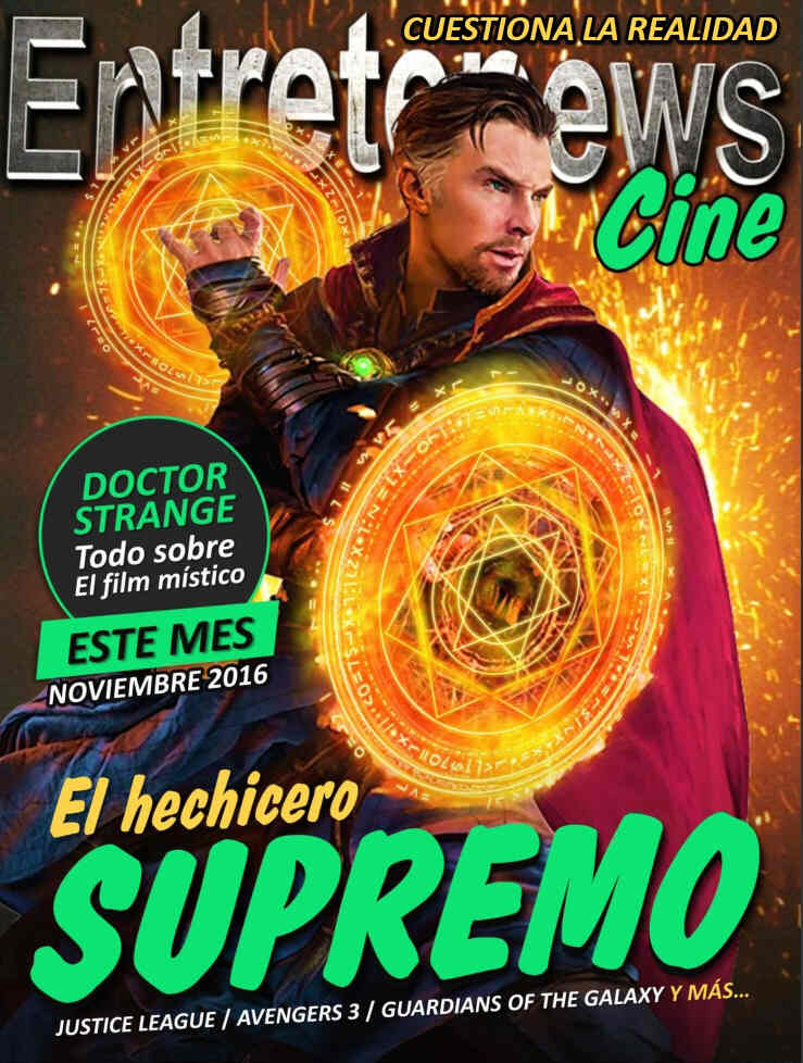 ENTRETENEWS CINE magazine side cover November 2016